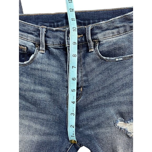 Urban Outfitters BDG Jeans Womens 2 Crop Twig High Rise Blue Distressed Raw Hem - Picture 12 of 14